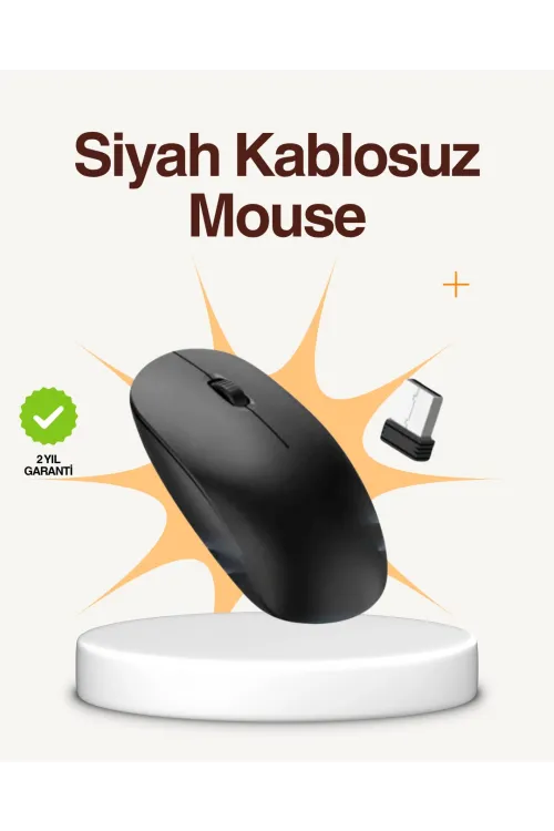 Kablosuz Sessiz Mouse – Ayarlanabilir Dpı Ve Usb Bağlantılı
