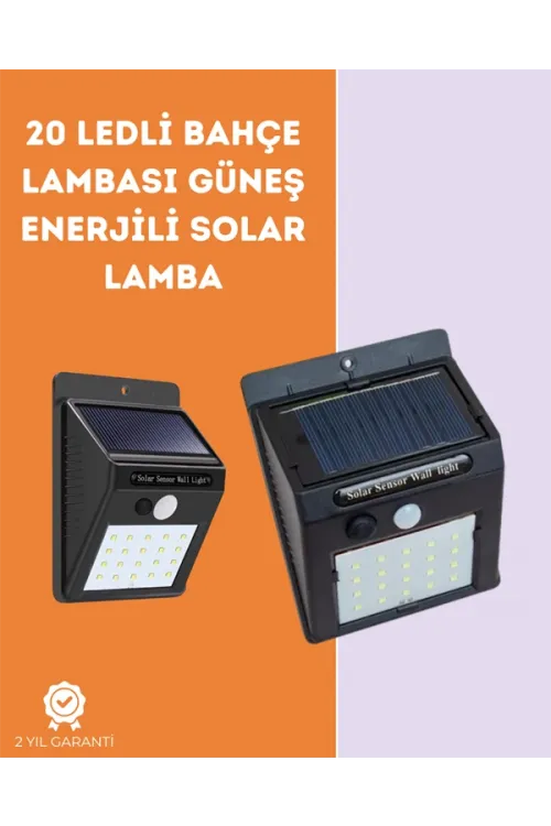 Kablosuz Solar Led Lamba | Bahçe, Veranda, Merdiven Işığı, Otomatik Aç-kapa Sensörlü