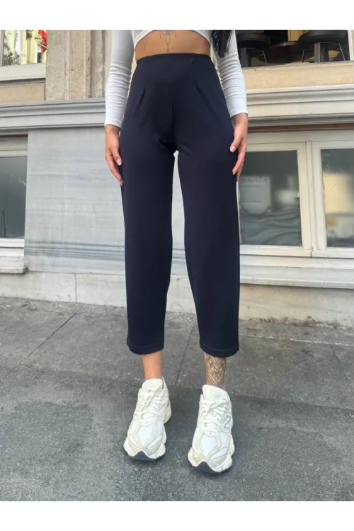 Kadın Krep Kumaş Balon Pantolon