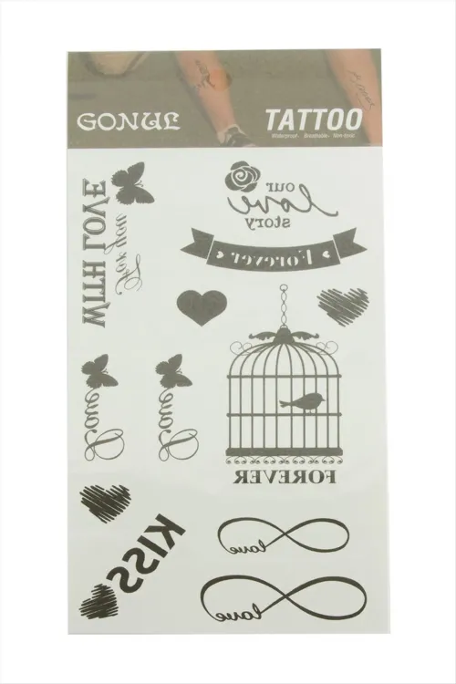 Kafes Tattoo Dövme Sticker