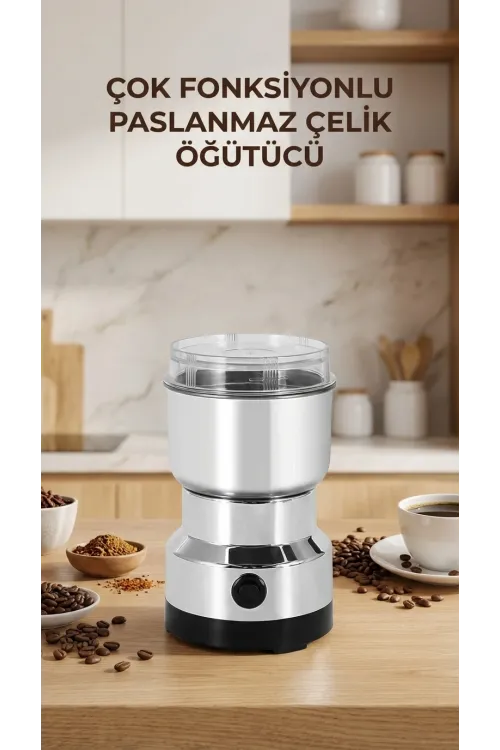 Kahve Ve Baharat Öğütücü Ayarlanabilir Öğütme Kapasiteli