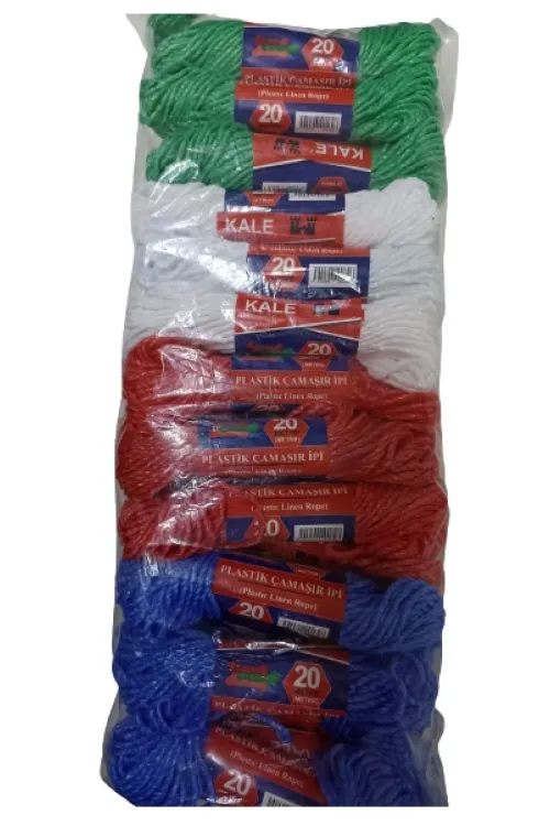Kale Plastik Çamaşır İpi 20 Metre 24 Adet