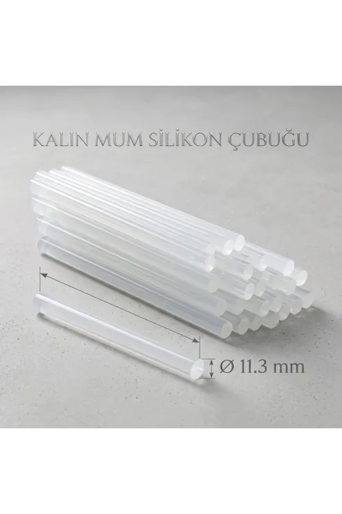 Kalın Mum Silikon Çubuğu - 11.3 mm - 1 Kilogram