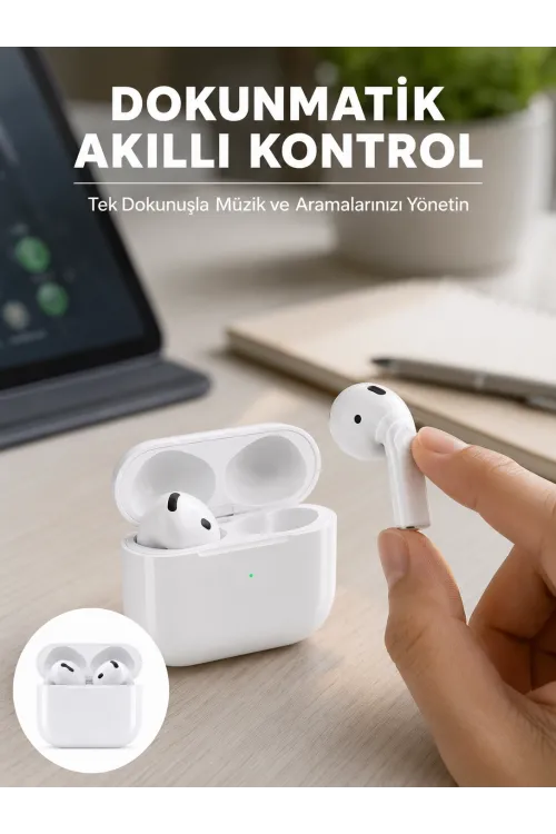 Kaliteli Ucuz İos Ve Android Uyumlu Tws Bluetooth Kulaklık Anc Özelliği Yeni Nesil