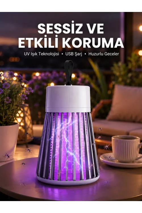 Kamp Ve Bahçe İçin Şarjlı Böcek Kovucu Lamba