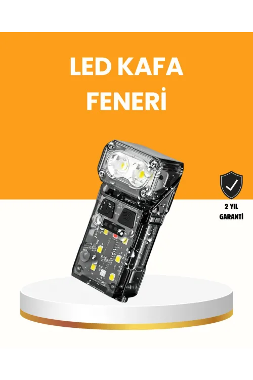 Kamp Ve Outdoor İçin Led Far 10 Saat Pil Sensörlü Manyetik