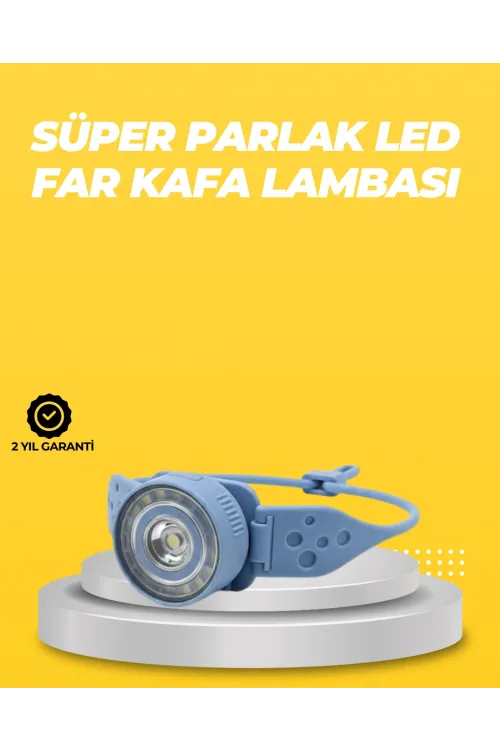 Kampçı Kafa Lambası Su Geçirmez Çok Modlu Led