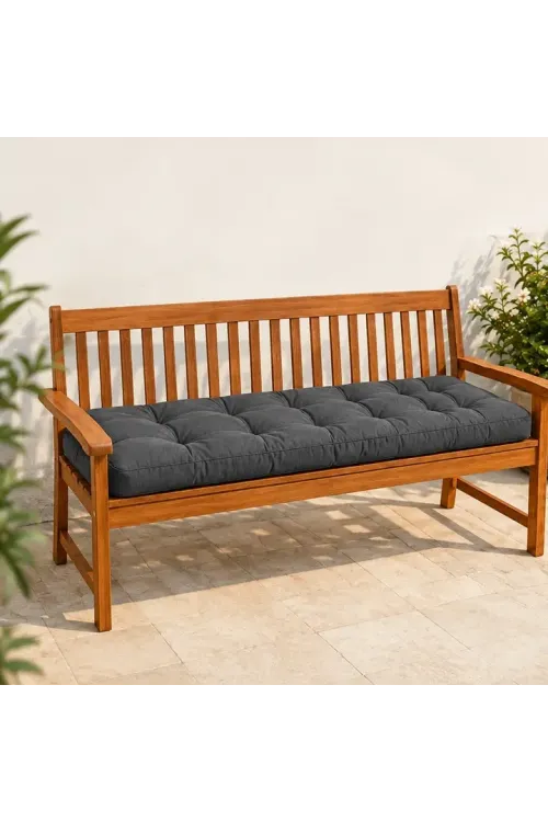 Kapitone Bank Minderi · 100 × 45 × 4 cm · Antrasit