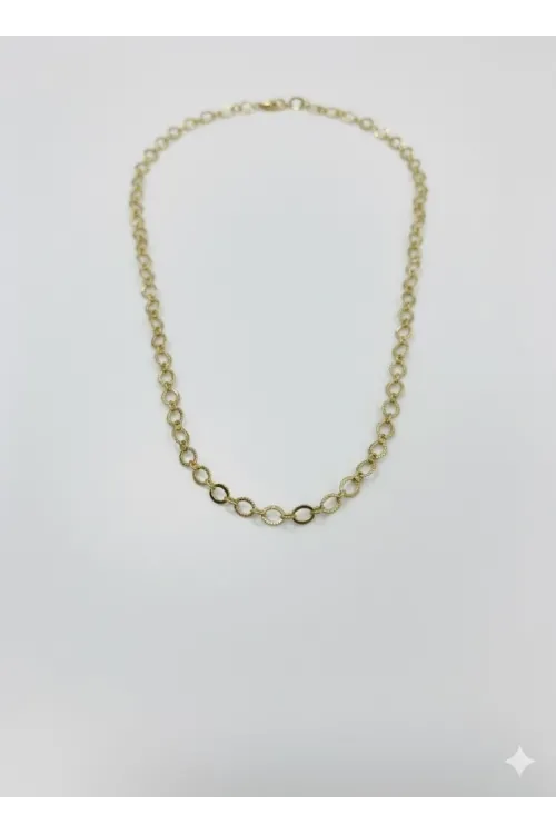   Kaplama Zincir Pirinç   Cm Kolye Zincir 45 Cm - Kl0271