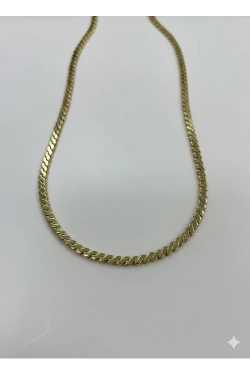   Kaplama Zincir Pirinç   Cm Kolye Zincir 60 Cm - Kl0253