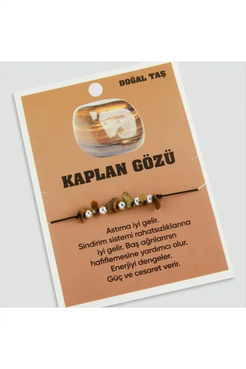 Kaplangözü Doğaltaşlı İp Bileklik