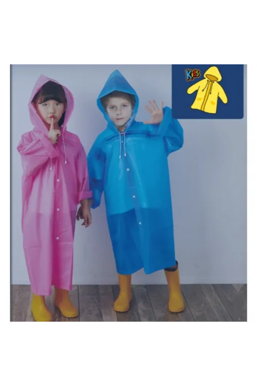 Kapüşonlu Çocuk Yağmurluk