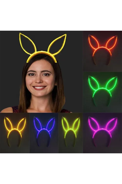 Karanlıkta Yanan Fosforlu Glow Taç 6 Renk 6 Adet