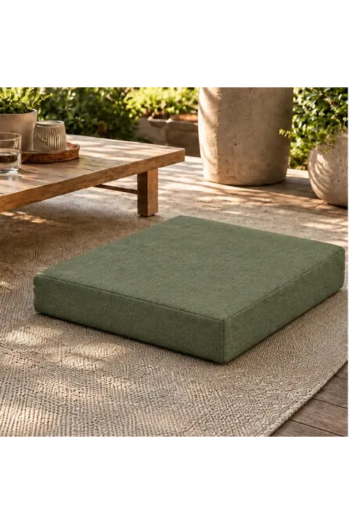 Kare Blok Minder · 50 × 50 × 7 cm · Haki