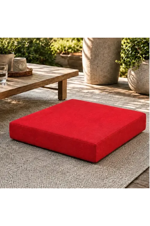 Kare Blok Minder · 50 × 50 × 7 cm · Kırmızı