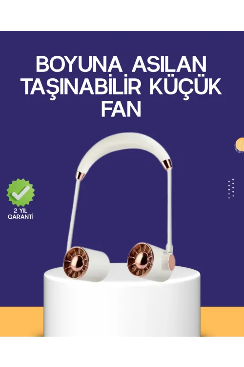 Katlanabilir Asılabilir Mini Fan Usb Şarjlı 3 Kademeli Sessiz