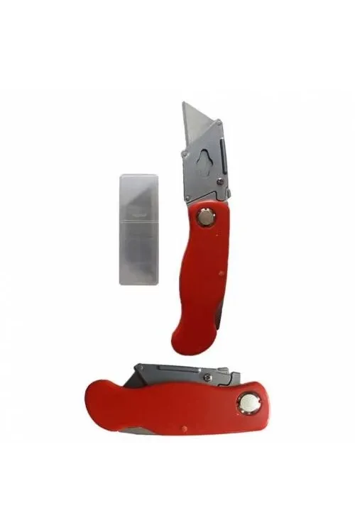 Katlanabilir Halıfleks Maket Bıçağı Üçgen Uçlu Falçata