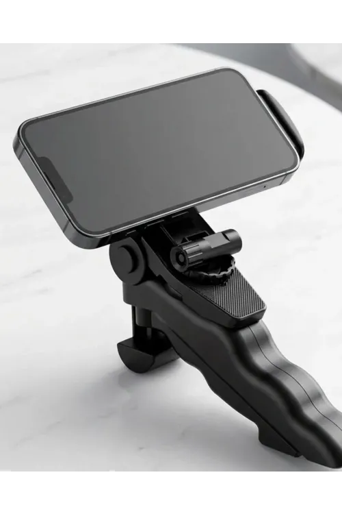 Katlanabilir Mini Telefon Tripodu Masaüstü Telefon Standı 360 Derece Ayarlanabilir