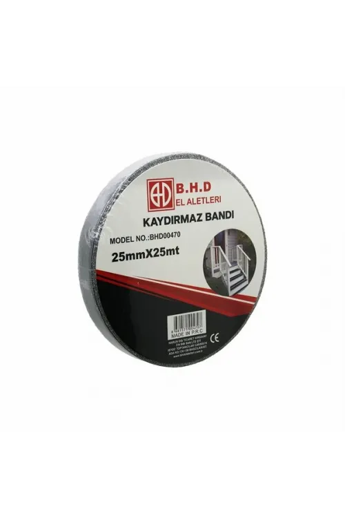 Kaydırmaz Siyah Bant 25 mm X 25 mt