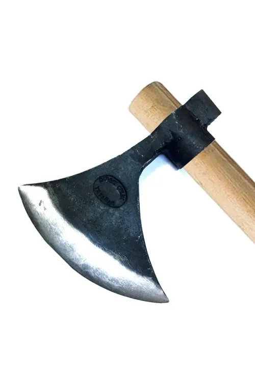 Keserli Saplı Büyük Ay Balta 90 Cm - Dövme Çelikten