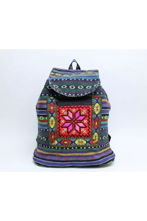 Kilim Desenli Sırt Çantası