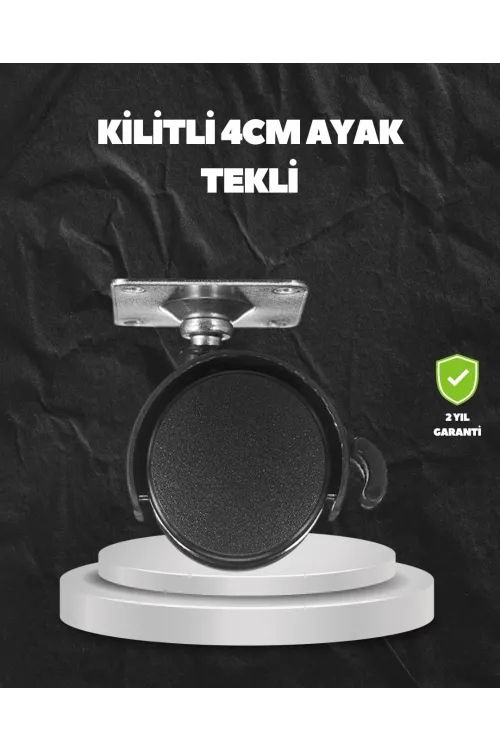 Kilitli 4 Cm Evrensel Tekerlek Ayak Tek Adet