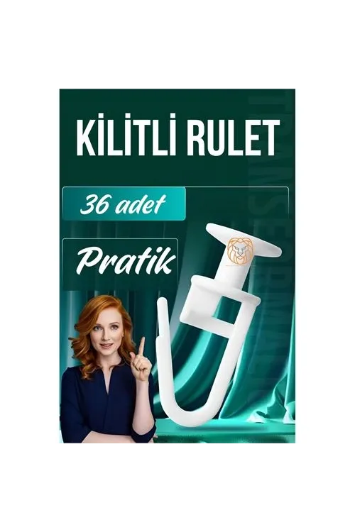 Kilitli Perde Düğmesi Perde Ruleti Perde Düğmesi 36 Adet 716103