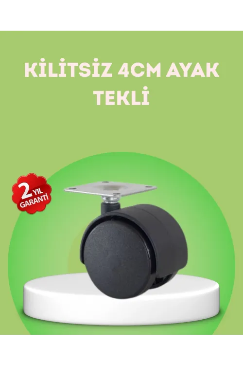 Kilitsiz 4 Cm Mobilya Ayağı Tek Adet Pratik Ve Dayanıklı
