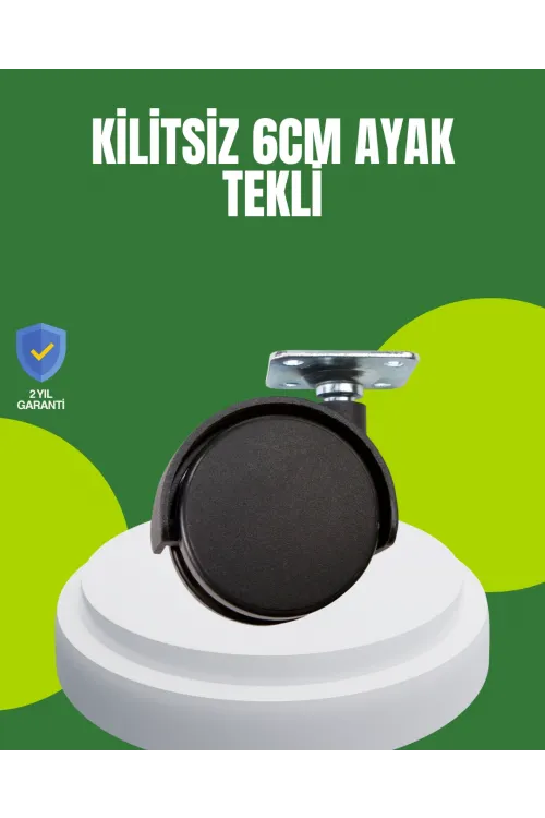 Kilitsiz 6 Cm Tekerlek Ayak Tek Adet