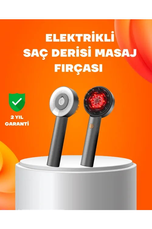 Kırmızı Işık Terapi Saç Derisi Masaj Tarağı 3 Modlu Yağ Hazneli