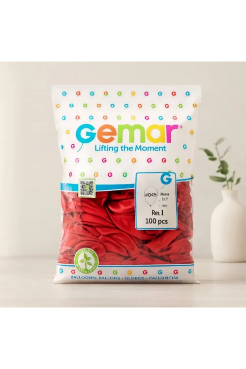 Kırmızı Lateks Balon 26 cm (10) - 100lü Paket