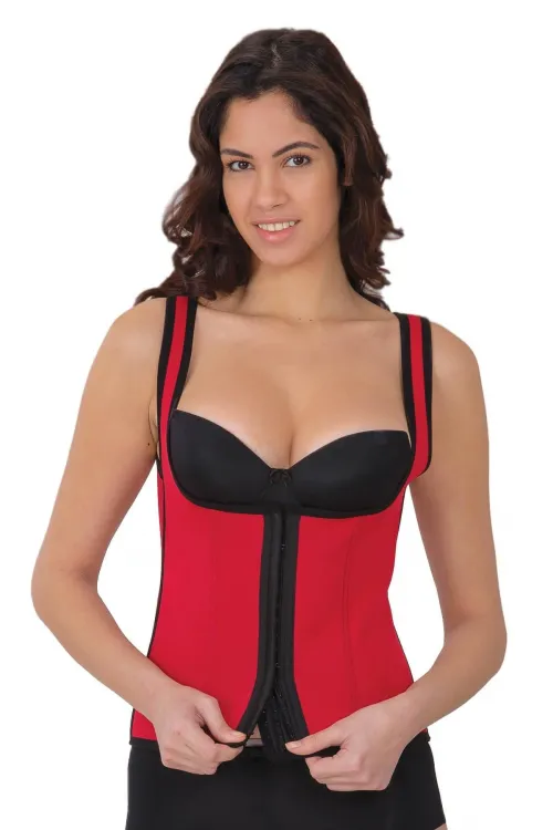 ieg™ KIRMIZI MI 9173 Agraflı Göğsü Açık Atlet Korse