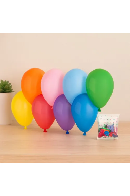 Klasik Renkli Lateks Balon 7 (19 cm) 100lü