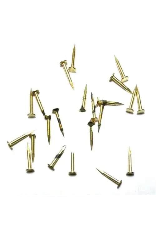 Klips, Menteşe, Ayağı Çivisi 9mm Çelik - Sarı 10gr