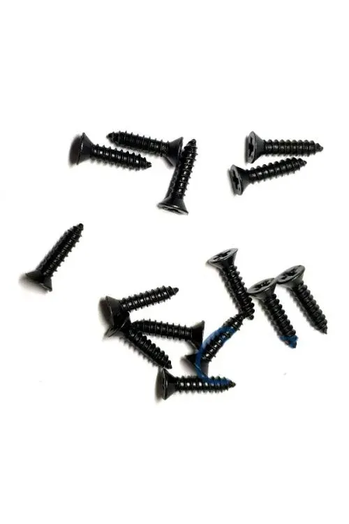Klips, Menteşe, Ayak, Ağaç, Sunta Vidası 2,2x9,5mm - Siyah 100 Adet