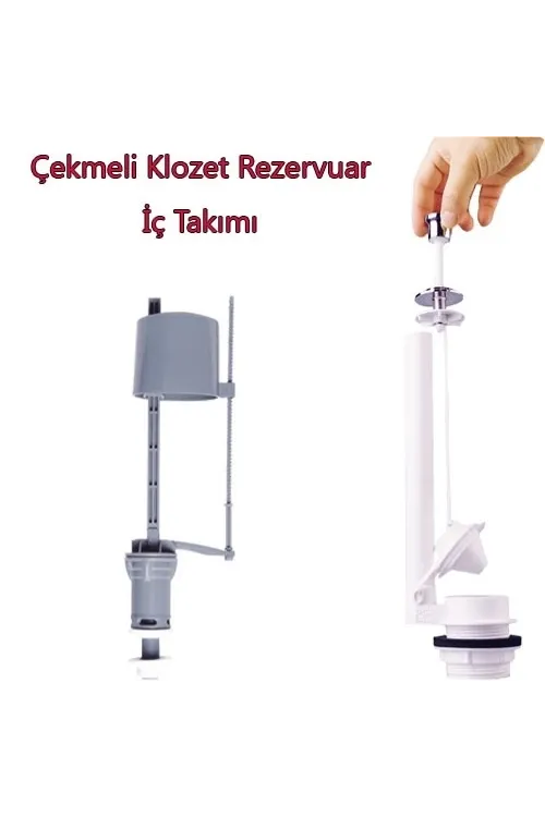Klozet Sifon Çekmeli Rezervuar İç Takım Su Tasarruflu Seramik