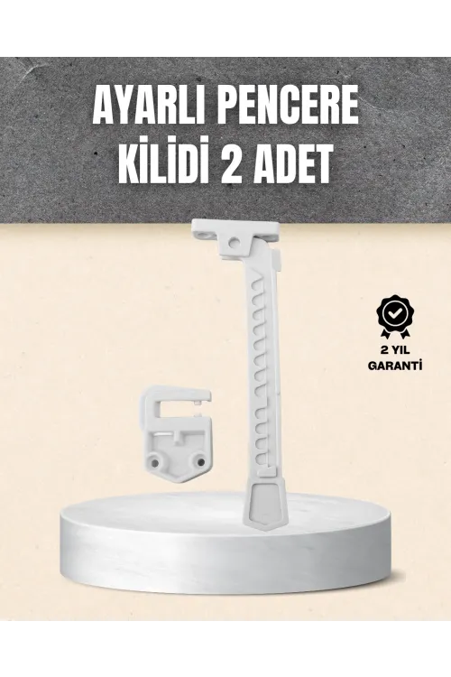 Kolay Montajlı Pencere Açılma Sınırlayıcı 2’li Set