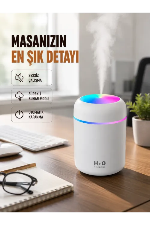 Kompakt Boyutlu Nemlendirici – 30-45ml/h Buhar Kapasiteli