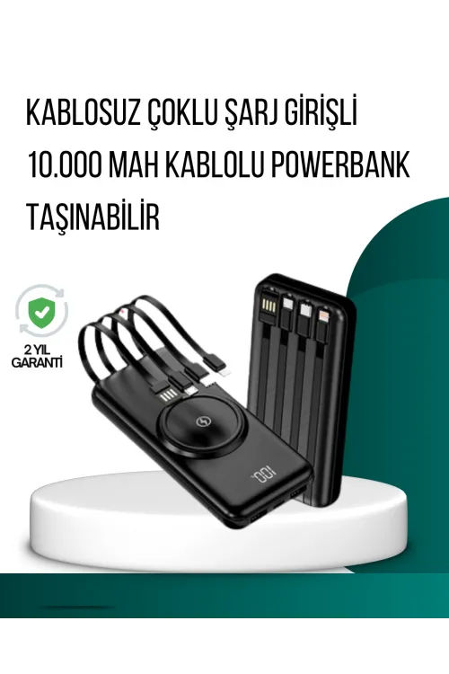 Kompakt Tasarım, Güçlü Performans – 10000mah Kablosuz Powerbank