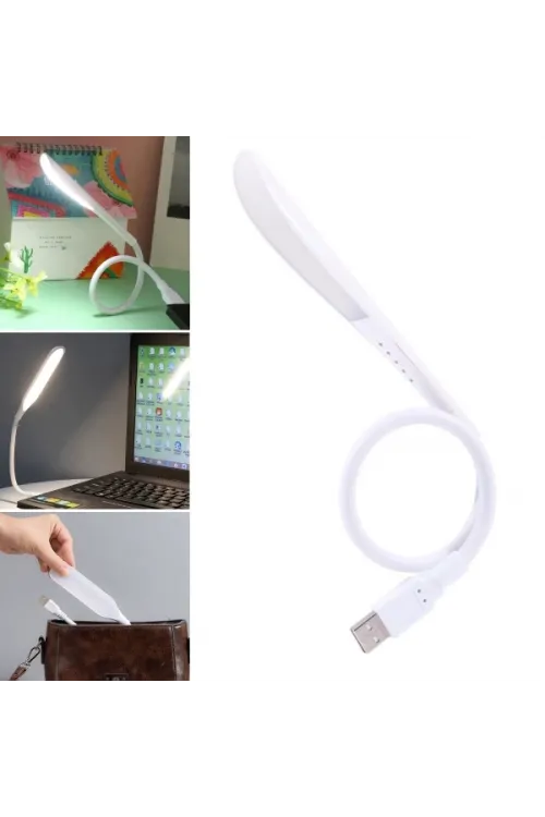 Kompakt USB Beyaz 14 Ledli 3 Kademeli Dokunmatik Okuma Lambası