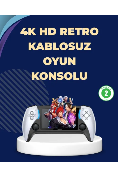 Kompakt Ve Hafif Retro Oyun Konsolu 1000 Klasik Oyun Dahil
