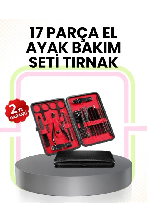 Kompakt Ve Şık Tasarımlı 17 Parça Bakım Seti