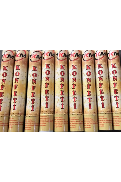 Konfeti Karnaval Metalik Renkli 30cm