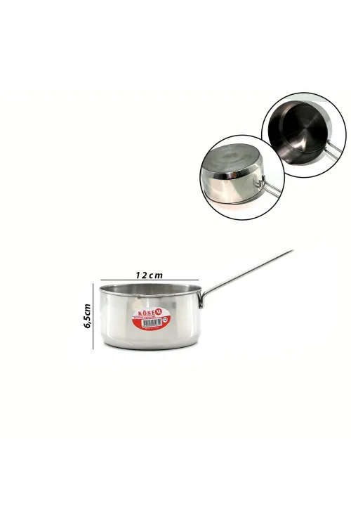 Kösem 12 Cm Tel Kulp Çelik Sos Tava IEGRJVH
