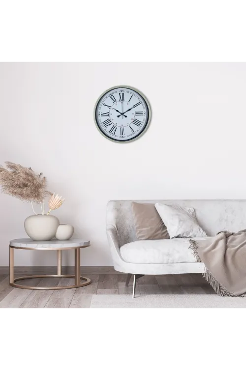 Krem 36 Cm Dekoratif Modern Duvar Saati