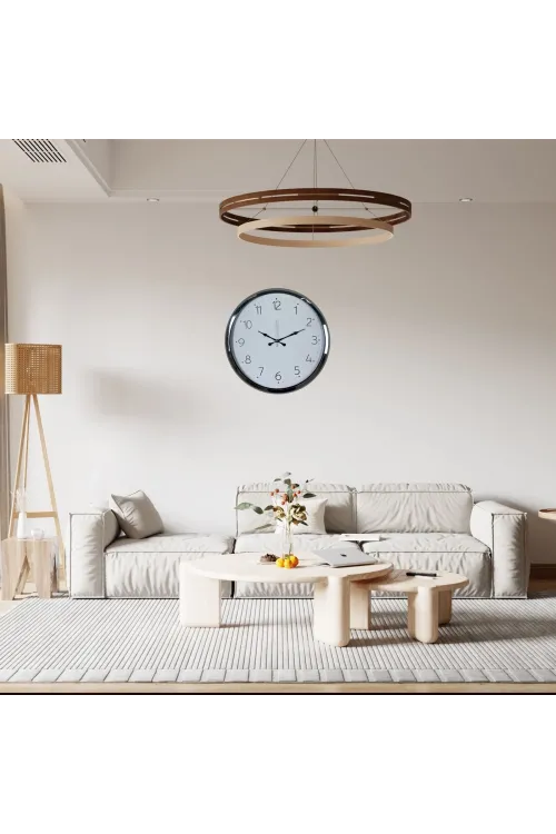 Krom Sade 52 x 52 Cm Duvar Saati
