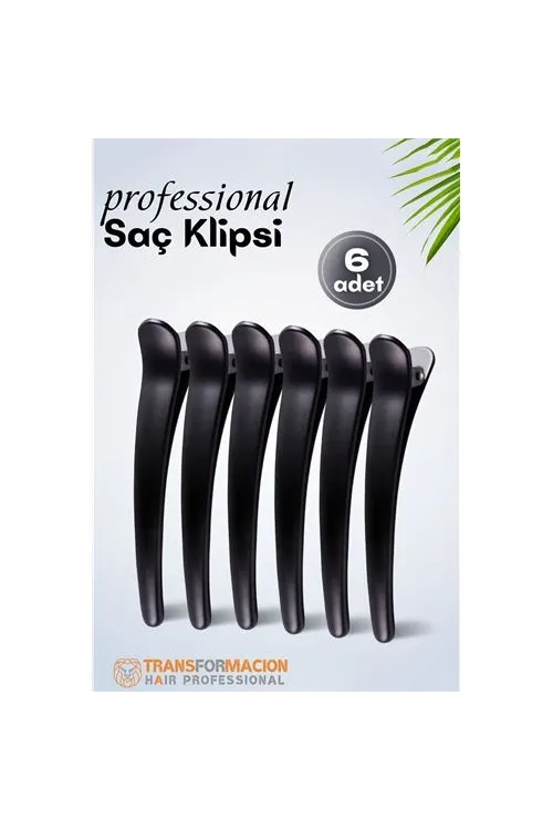 Kuaför Saç Klipsi - Profesyonel Toka 6 lı SET