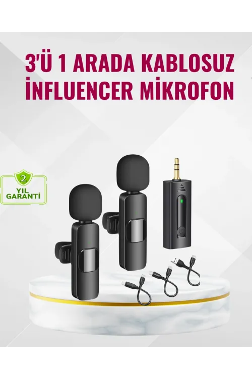 Küçük Boyutlu Mikrofon - 8 Saat Kullanım