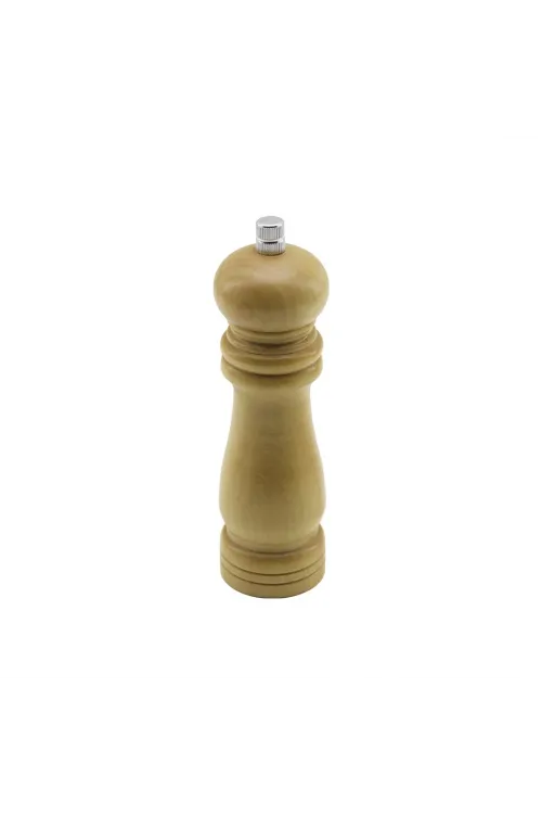 Küçük= Çap: 4.5cm - Uzunluk: 15cm Ahşap Tuz - Baharat Öğütücü