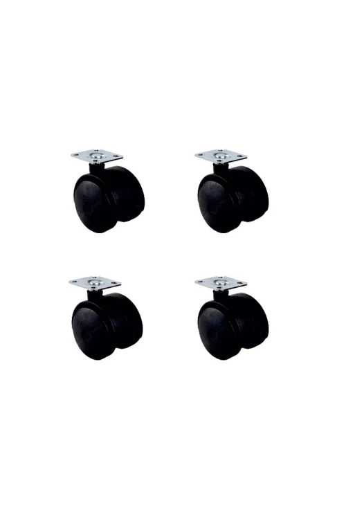 Küçük Plastik Tablalı Teker - 40 MM  HKS101 - 4 Adet